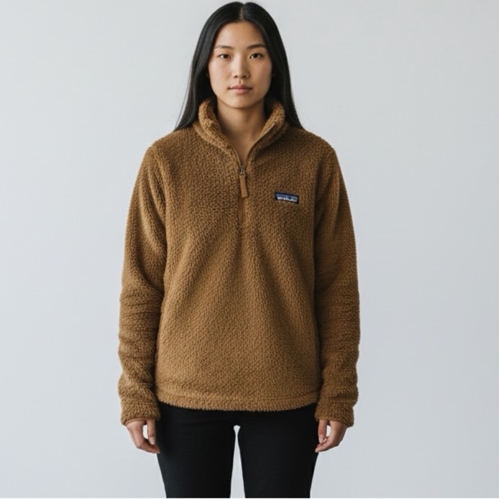 Patagonia Brown Los Gatos 1/4-Zip Fleece Pullover - Size Medium